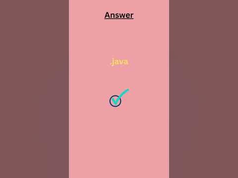 Extension of Java Files | Java Extension #java #javaprogramming #shorts ...