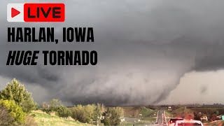 INSANE HARLAN, IOWA TORNADO CLOSE RANGE  APRIL 26, 2024 {A/C}