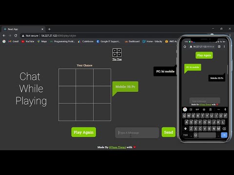 Multiplayer Tic-Tac-Toe game | | created using MERN Stack
