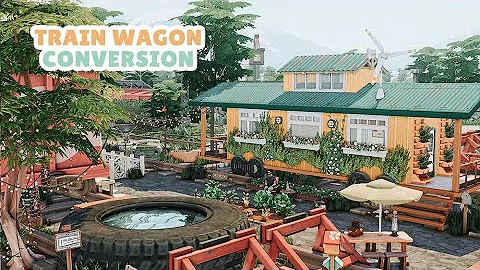 Train Wagon Conversion  | The Sims 4 Speed Build (...