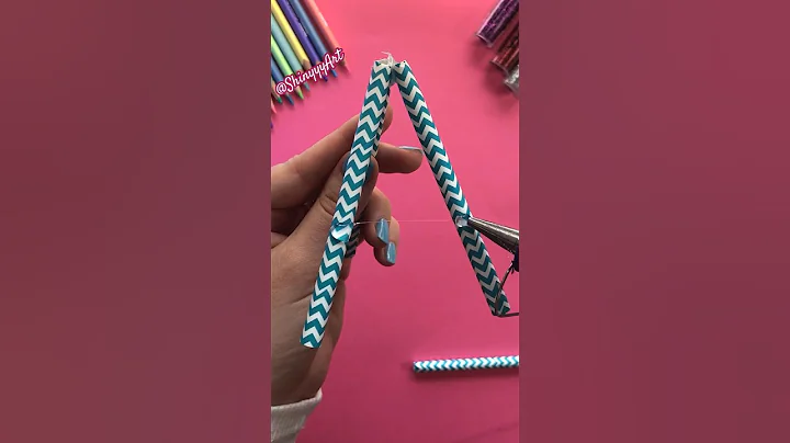 💖Making cute DIY holder with paper straws 🥤#diy #lifehack #art #straws #handmade