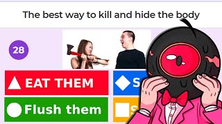 These Kahoot quizzes should be DELETED
Today I played some Kahoot quizzes that taught me how to get away with crimes. LOL
Today’s concept is outside on Roblox and inside of KAHOOT. Kahoot is a website filled with friendly quizzes that you can take with friends for educational fun. But did you know that Kahoot also has a ton of super strange quizzes that teach you how to get away with crimes?! Let’s explore that. These Kahoot quizzes should be DELETED