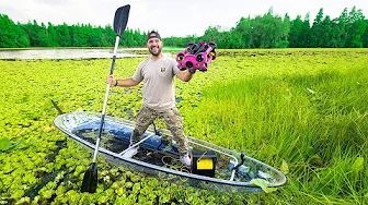 Searching Our NEW POND with Robotic UNDERWATER DRONE!!! (ALLIGATOR FOUND)