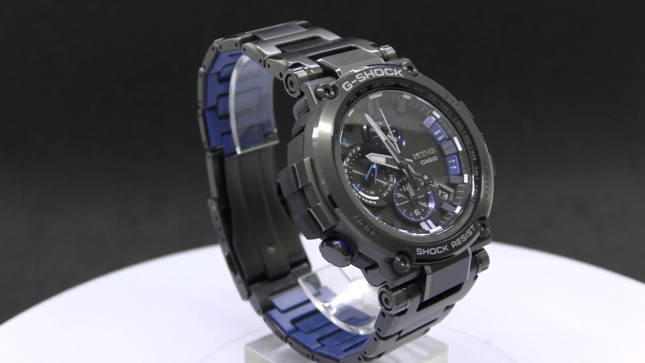 Casio G Shock Mtg B1000bd 1ajf Bluetooth Solar Radio Wave Youtube