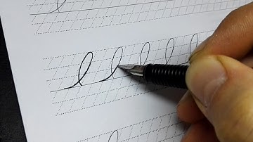 Spencerian script tutorial - Capital I