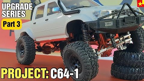 Installing WPL Metal Axles + WPL Oil Shocks to my C64-1: Part 3