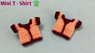 How to make Crochet For Mini T - Shirt  /  क्रोशिया से बुनये टी-शर्ट / Hindi