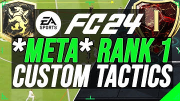 BEST META RANK 1 CUSTOM TACTICS & FORMATIONS (& Full Instructions POST PATCH) - EA FC 24