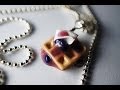 Charm Size Waffle Tutorial, Miniature Food Tutorial