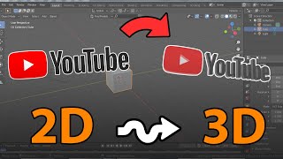 تحويل صورة عادية إلى ثلاثية الأبعاد (ثري دي) بإستخدام برنامج بلندر - Blender 3D