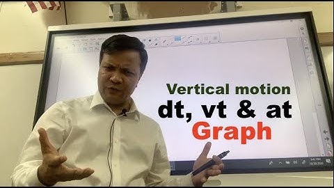 FCT 19 : dt, vt & at graph for vertical motion