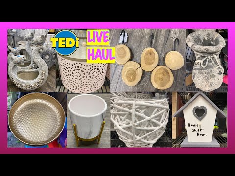 TEDI LIVE HAUL/HAUSDEKORATIONEN/GARTENFIGUREN/PFLANZ- & BLUMENTÖPFE