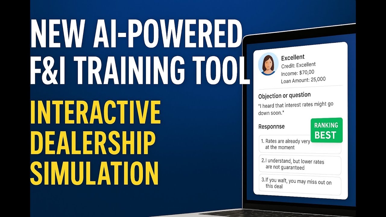 Training Simulation Software F&I Training Simulation Software for students of FinanceManagerTraining ...