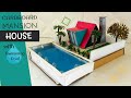 DIY Cardboard House Model Easy Craft Idea for Home Decor #146