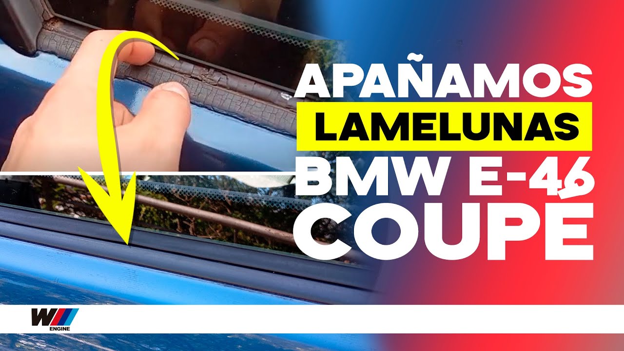 Apañamos el lamelunas trasero del BMW E46 Coupé por muy pocos €