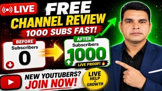0 to 1000 Subscribers LIVE Proof 😱 | Free Review promotion 2026