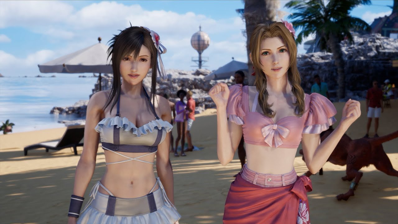 Final Fantasy 7 Rebirth - Tifa & Aerith Full Beach Scene & Boss Fight