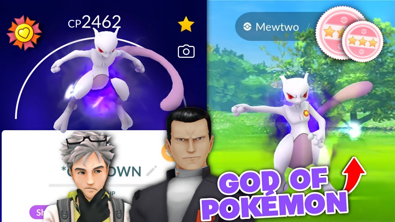 Real God of Pokemon in pokemon go, Best moves for shadow mewtwo