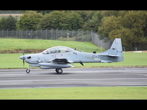 4 Afghan Air Force A29 Super Tucano + Support Aircraft - Prestwick 23/08/2020
