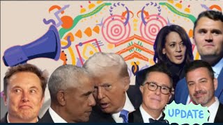 Trump, Obama, Elon Musk, Kamala Harris, Jimmy Kimmel & Stephen Colbert-Free Speech USA post Kirk ⚰️❓