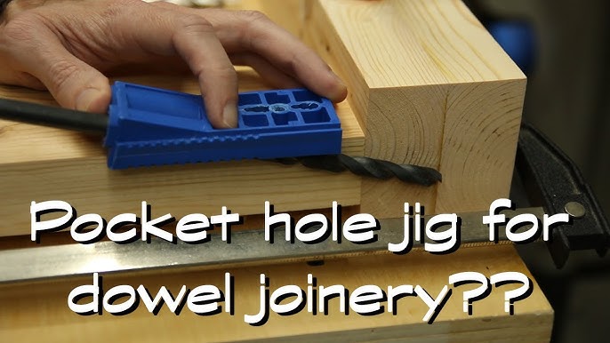 JUYLTOOL Pocket Hole Jig Kit, Pocket Screw Jig Woodworking Tool