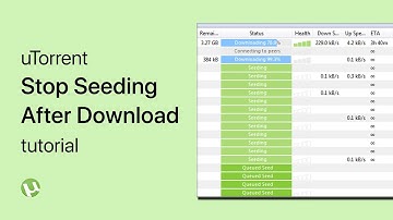 uTorrent - How To Automatically Stop Seeding After Download