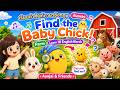 Find the Baby Chick! 🐥 Farm Adventure Song | Learn 10 English Farm Words | Aunjai & Friends