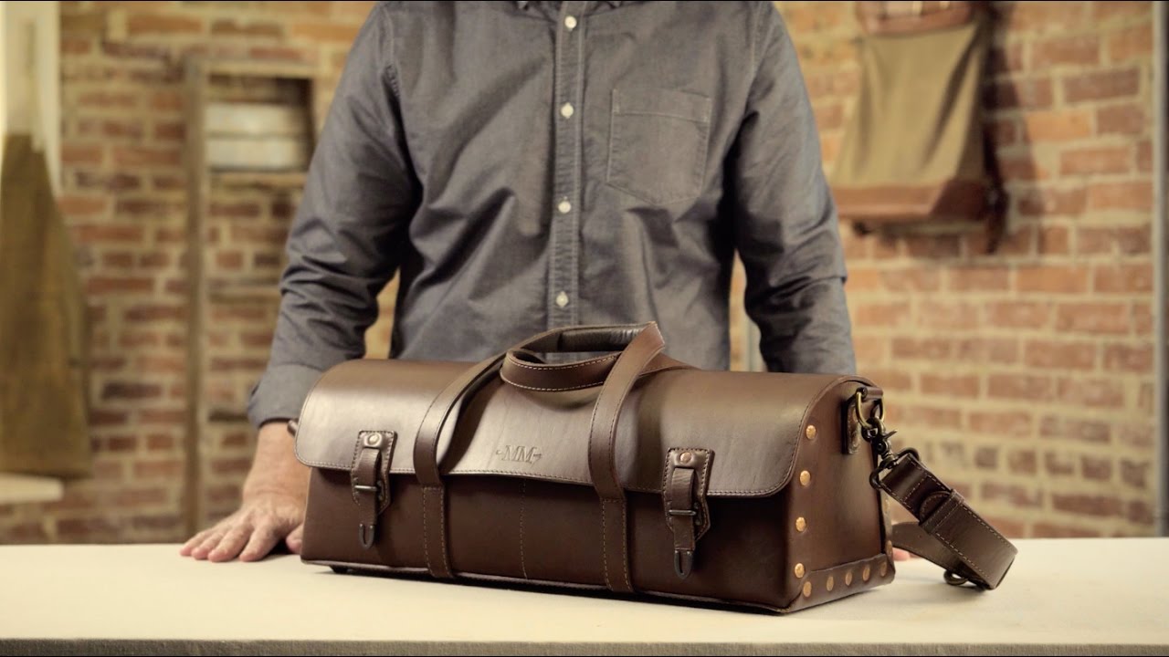 The Tradesman Bag | Full-Grain Leather Tool Bag - YouTube