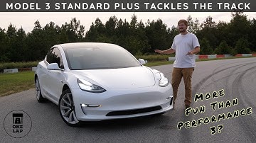 One Lap in the Tesla Model 3 Standard Range Plus on The Race Track!
