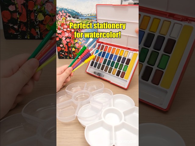 Perfect stationery for watercolor! #shorts class=