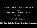 The answer to human problems from lectures on christian science by peter v ross