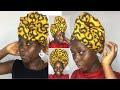 Cute and quick head wrap tutorial 4 easy head wrap tutorial with a yard of fabric