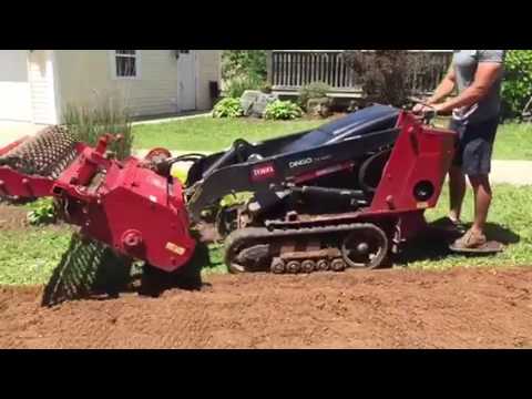 Toro Dingo Soil Cultivator Preparing For New Sod Install You Toro Dingo Soil Cultivator Preparing For New Sod Install