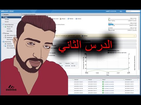 الدرس الثاني من كورس ESXI -تفعيل نسخة esxi+اعدادات النظام من خلال الويب