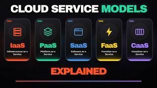IaaS vs PaaS vs SaaS vs FaaS vs CaaS - Cloud Service Models Explained