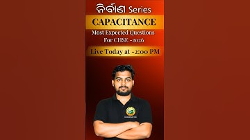 #Shorts Capacitance Most Expected Question for CHSE 2026 #Viral #chsepreparation #physics #Chse2026