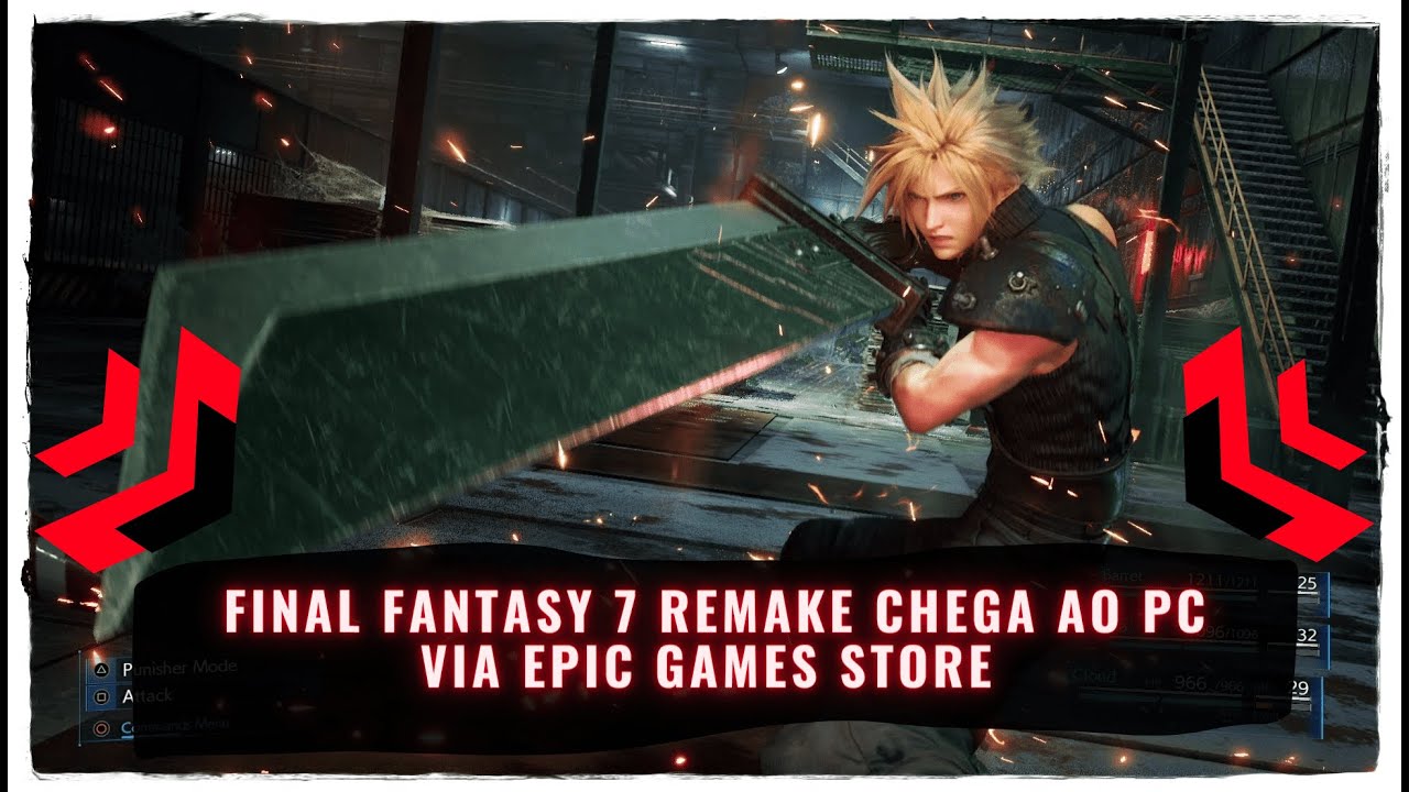 Final Fantasy 7 Remake para PC chega à Epic Games Store ainda em