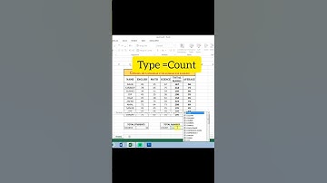 #Count & Counta formula In Excel.. #excel #shortvideo ##exceltips #likeandsubscribe