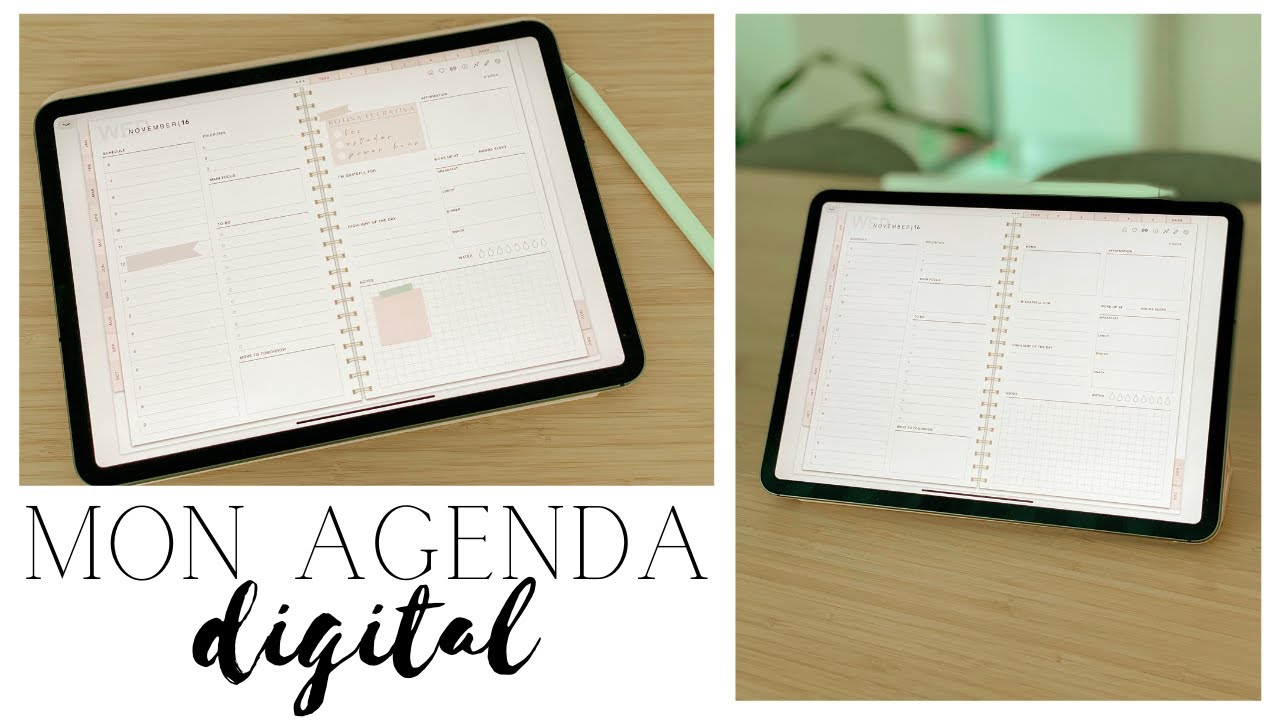 Mon agenda digital | Mon système d'organisation - YouTube