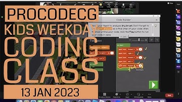 ProCodeCG Kids Weekday Coding Class - Friday - 13 Jan 2023