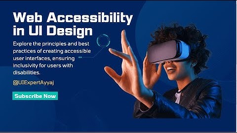 Web Accessibility in UI Design | Crafting Inclusive Digital Experiences