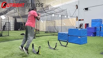 Mini Hurdle Hops to Box Jump