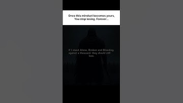 The Warrior Mindset | Stand Alone and Conquer  | Dark Truth Motivation #shorts #motivation #mindset