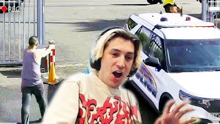 Gunman Opens Fire On Two Cops Point-Blank | xQc Reacts