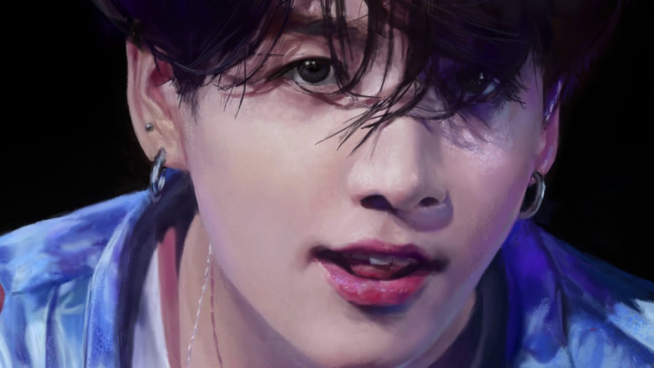 (오래된 버전)Drawing BTS Jungkook - YouTube