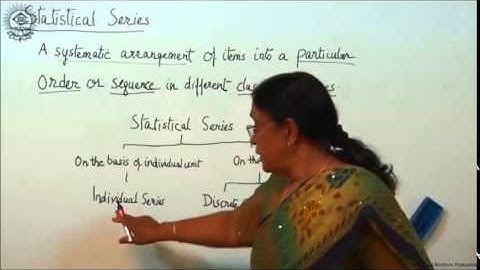 Frequency Distribution - CBSE Class XI Economics by Manju Goel