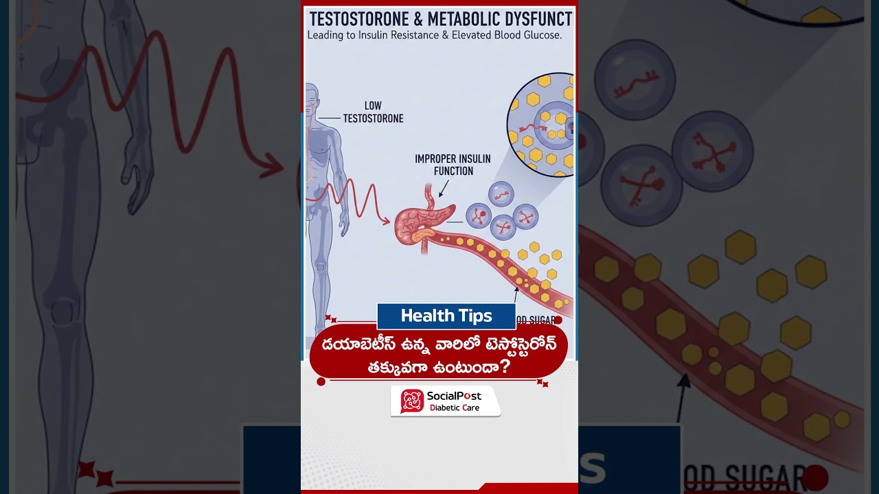 How Diabetes Affects Testosterone Levels in Men|Socialpost Diabetic Care 