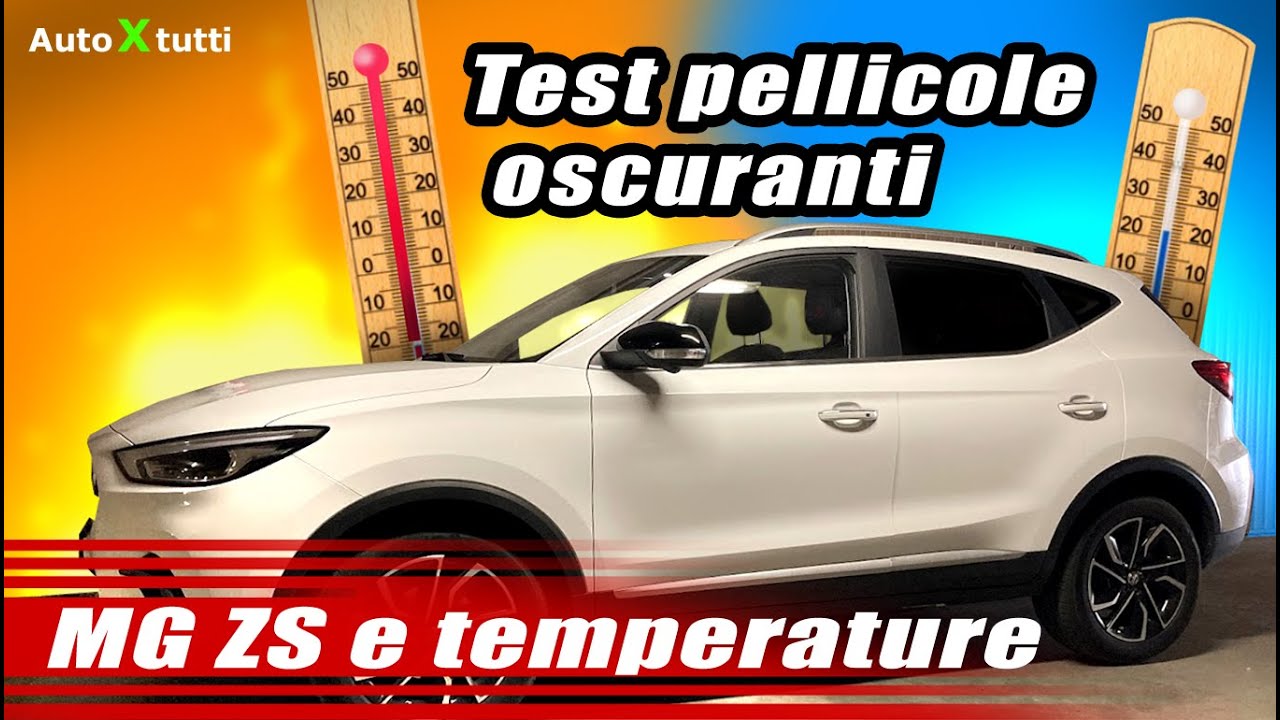 MG ZS e temperature: Test pellicole oscuranti 