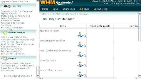 How to manage SSL keys and certificates in WHM