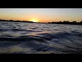 Sunset view from water surface